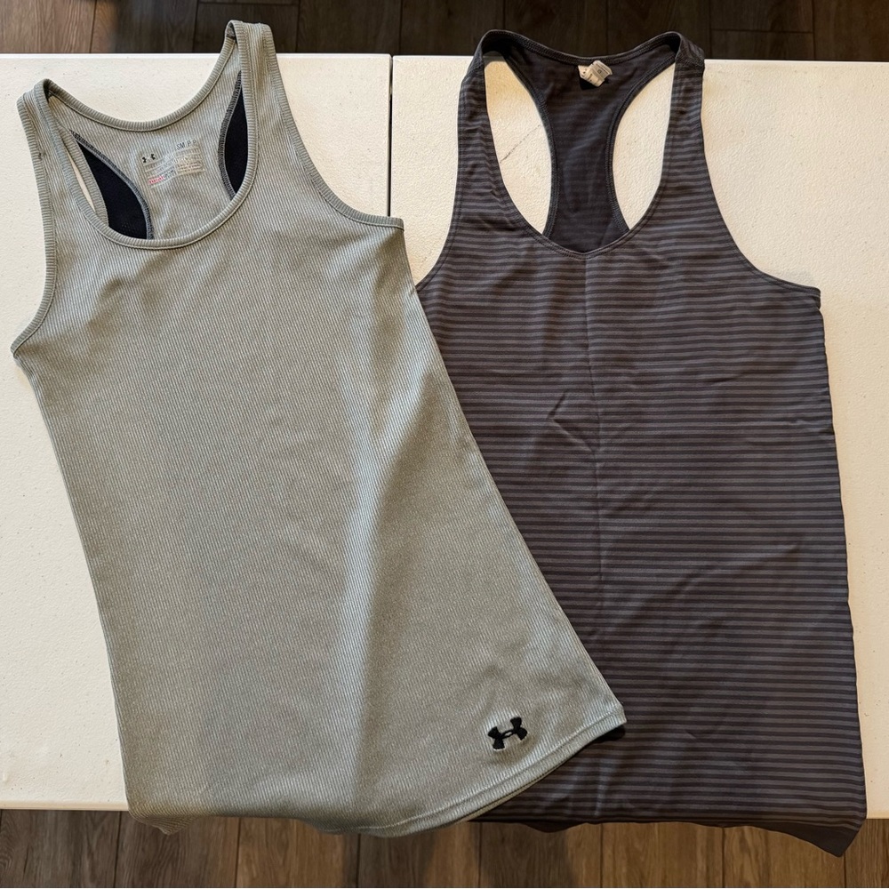 BUNDLE: Two Under Armour Fitted Tank Tops